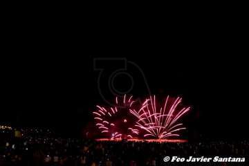 Los fuegos de Melenara 2018 (Foto Francisco Santana Ravelo)